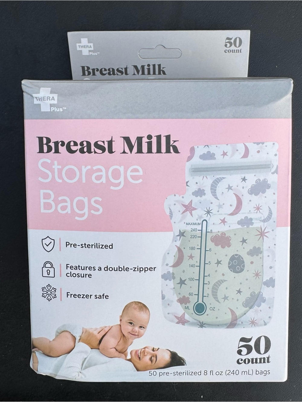 Breast milk storage bags
